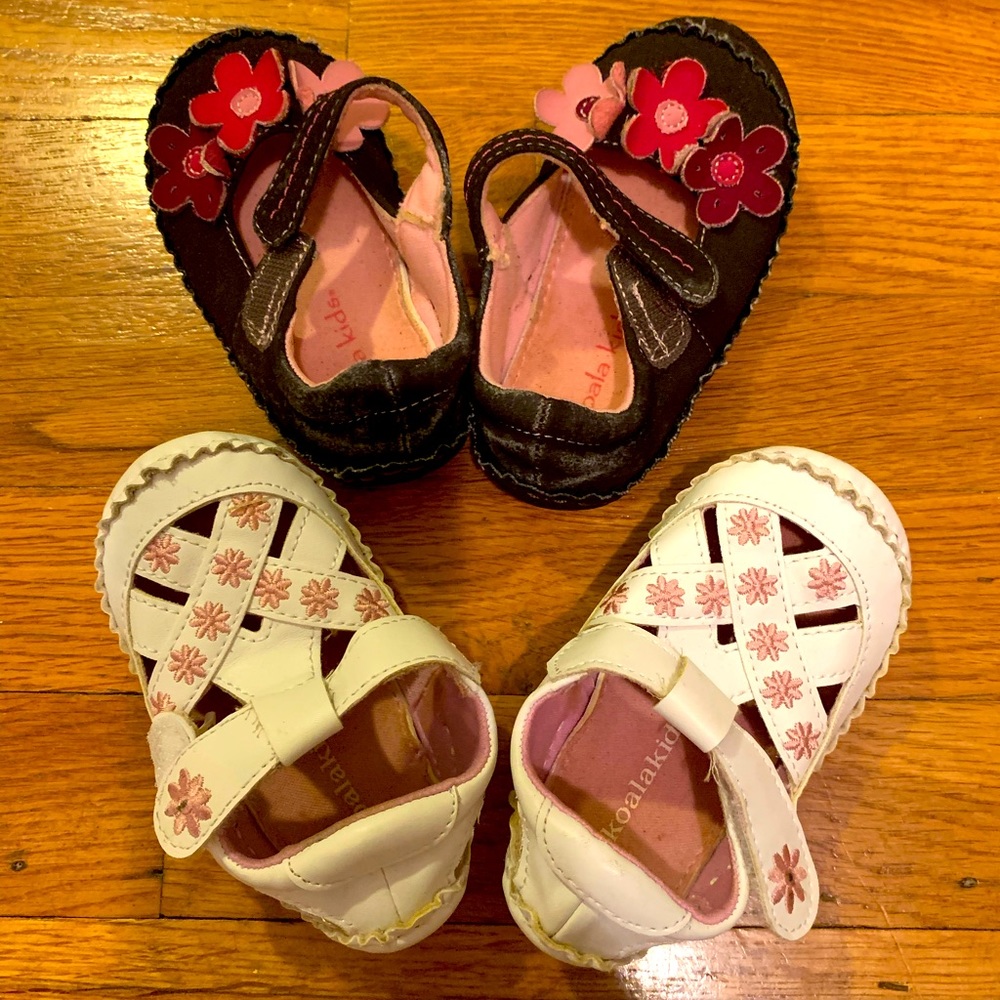 Set of 2 infant/toddler early walker shoes